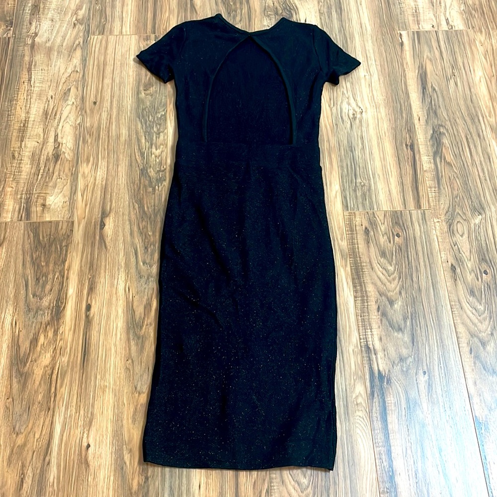 Light glitter Zara midi dress